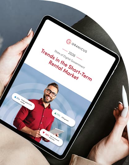 A person holding a tablet displaying a report titled 