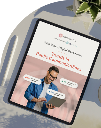 A person holds a tablet displaying a report titled 