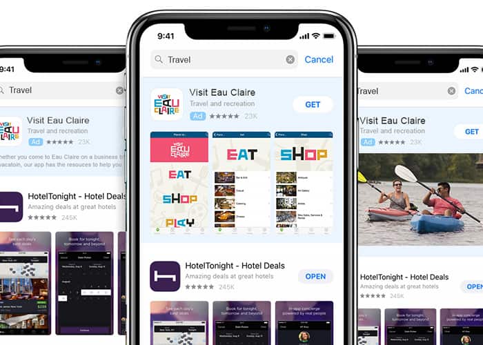 Different apps being promoted through Granicus app promotion