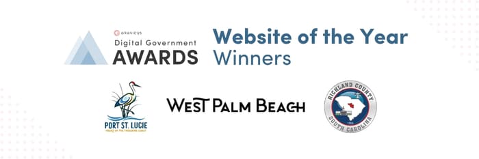 Websites that wow: Granicus Digital Government Award winners for “Website of the Year” Post Image