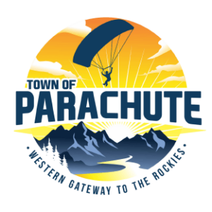 Town of Parachute, Colorado: Western Gateway to the Rockies color logo