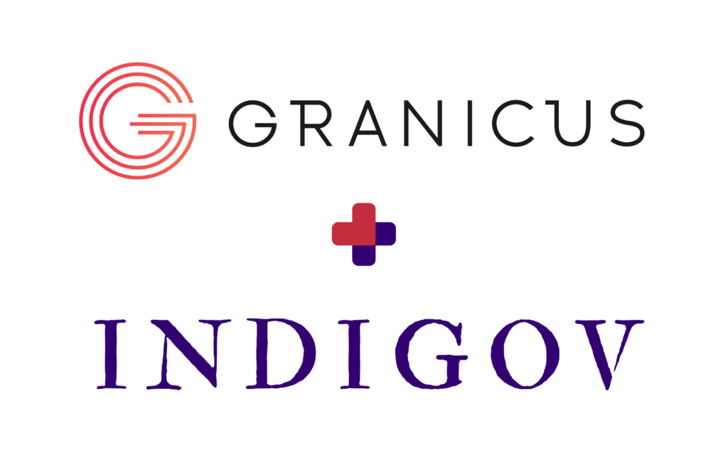 A joint logo featuring both Granicus and Indigov.