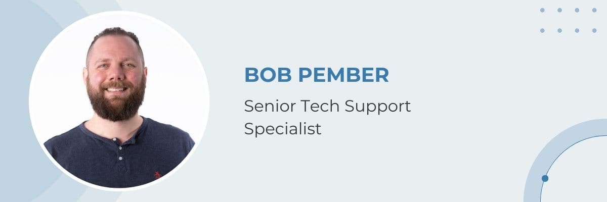 Granicus Culture Ambassador and Senior Tech Support Specialist Bob Pember Headshot