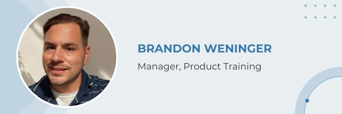 Granicus Culture Ambassador and Manager, Product Training Brandon Weninger Headshot