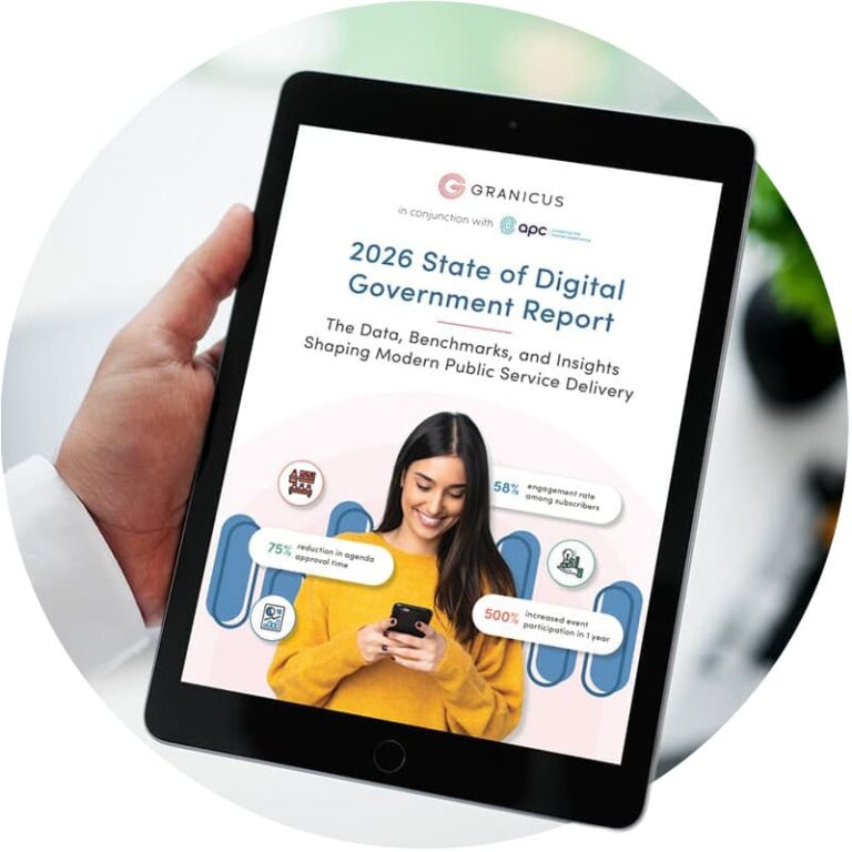 A person holds a tablet displaying the 