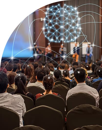 People in the audience at a government experience conference