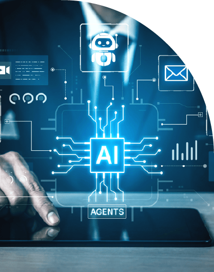 AI agent connect omni cloud, email, and mixed knowledge to automate task.