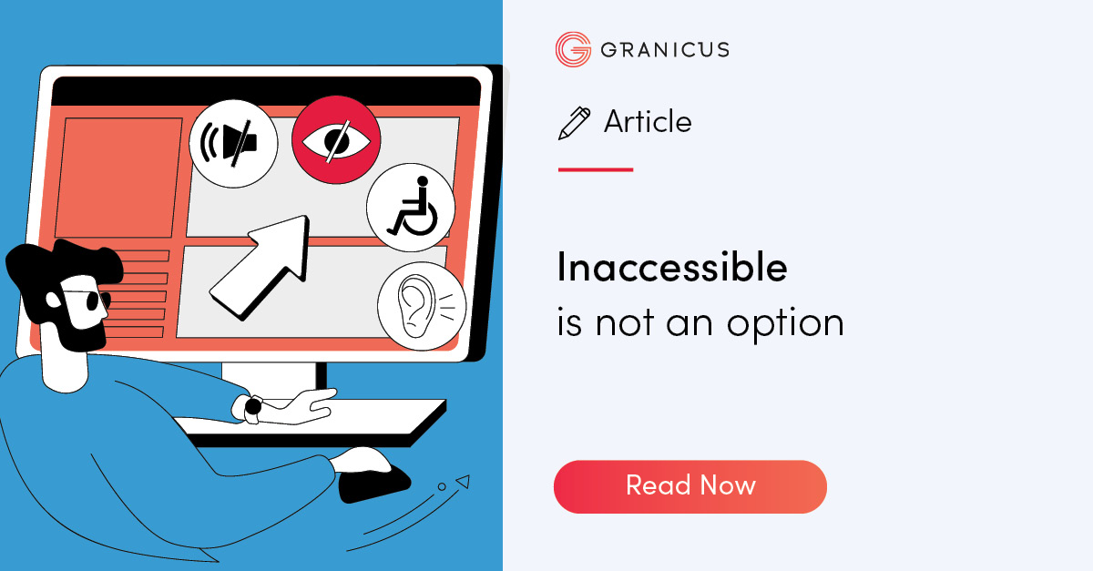Inaccessible is not an option