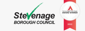 Stevenage Borough Council Logo with Granicus Digital Public Sector Award