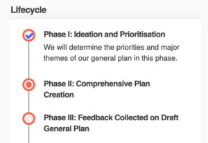 local comprehensive plan: Project Timeline