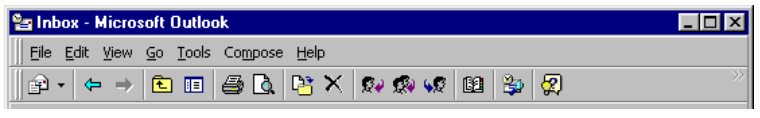 Outlook 1997 toolbar 