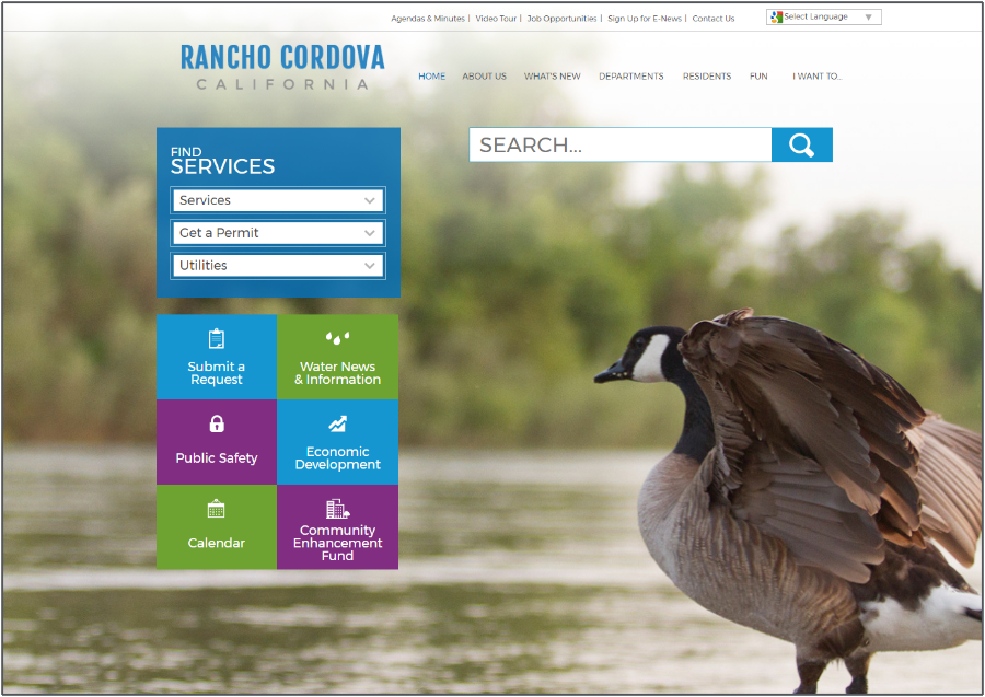 Rancho Cordova homepage