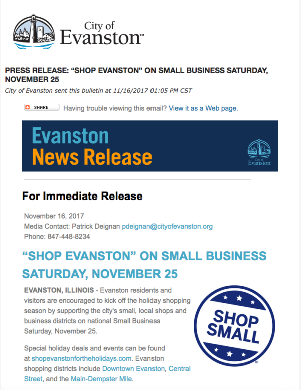Shop Small Evanston