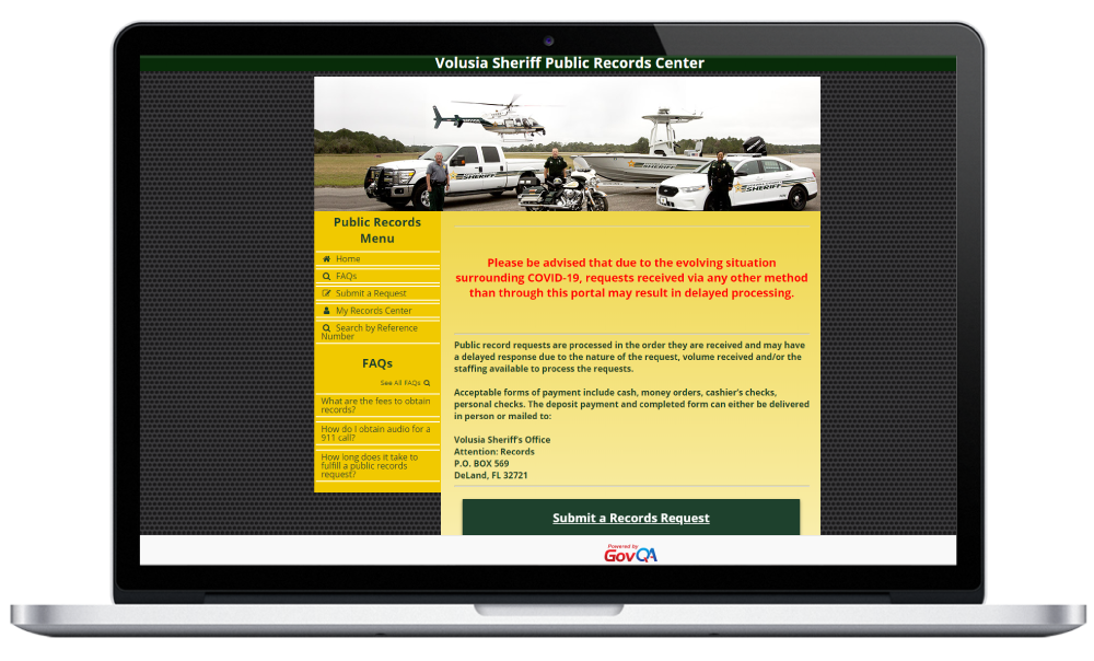 Vousia County sheriff Public Portal