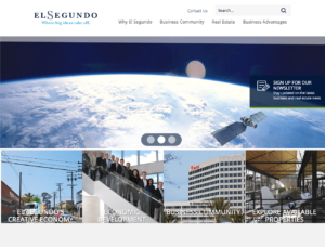 A screenshot of El Segundo's website