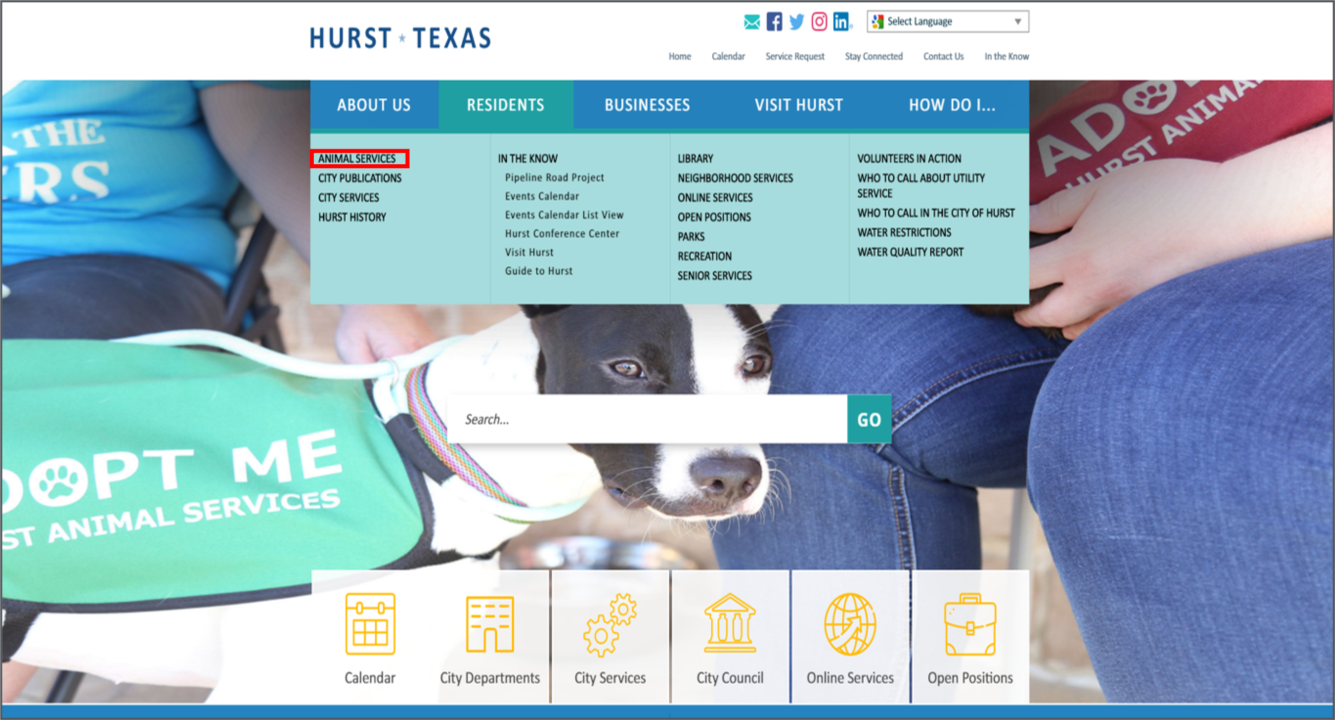 Hurst, TX homepage