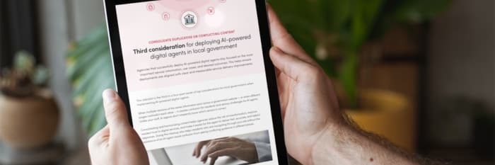 Consolidate content for government AI agents Post Image